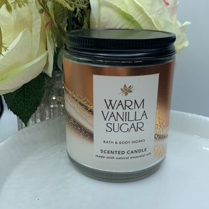 Bath & Body Works Warm Vanilla Sugar Signature Single Wick Candle